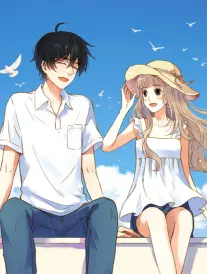 动漫情头原创线稿双人页配对条目图
